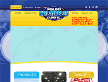 Tablet Screenshot of grandriverinflatables.com